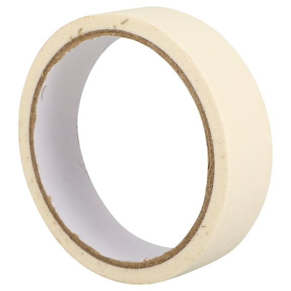 QIFULL General Purpose Masking Tape White Paper 1 Roll 2.5In Width 197In Length