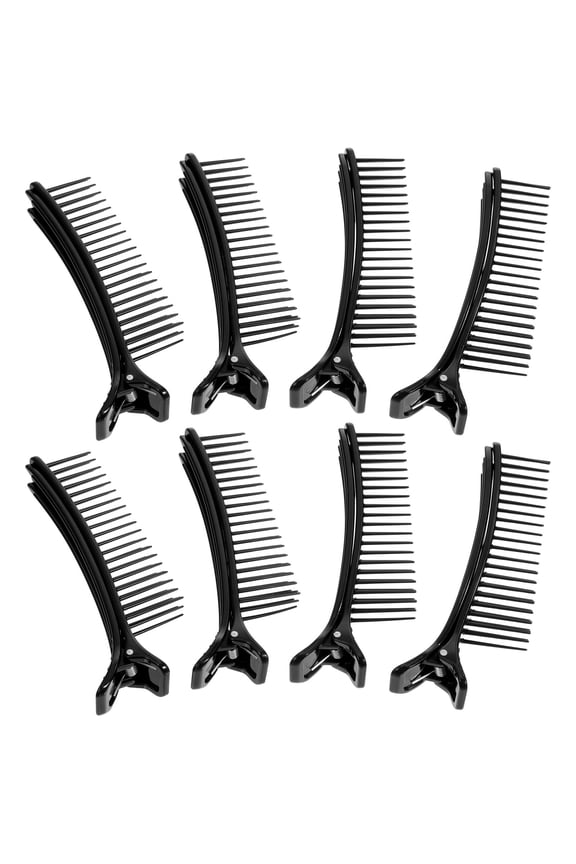 4Pcs Hairdressing Clips Grip Clips for Hair Styling Sectioning Black Strong and Stable
