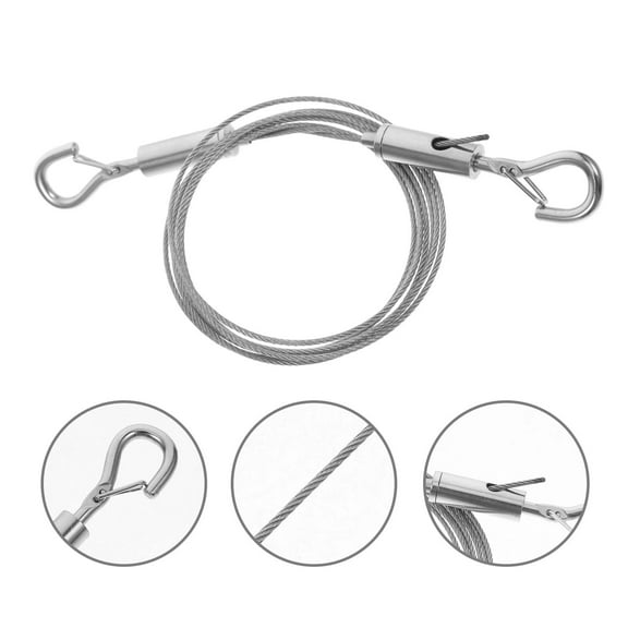 QIFULL 1 Set Heavy Duty Wire for Hanging Pictures Silver 304 Stainless Steel for Art Display