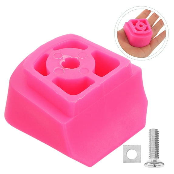 QIFULL Pink Universal Skate Brake Pads Durable Non Slip Replacement for Roller Skates