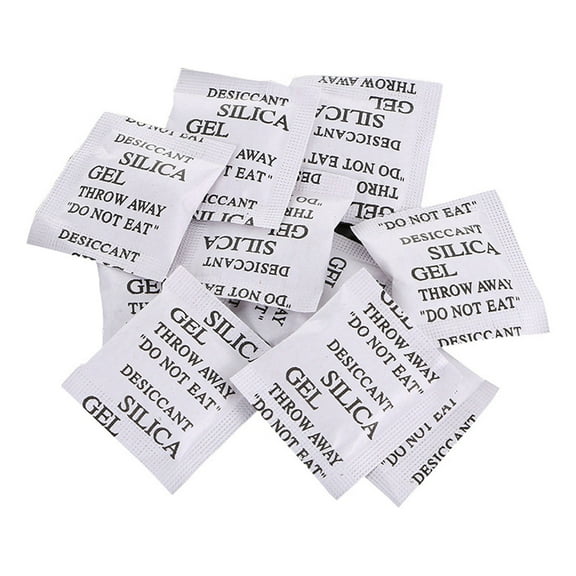 Silica Gel Desiccant Packets Non Toxic Drying Agent Moisture Absorber Packs for Storage, Jewelry, Cameras, Documents, Tools & Precision Instruments (1 Gram - 10 Packets)