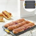 thumbnail image 1 of Baking Pan Silica Gel Extra Large Baguette Mold Three Grids Non-Stick Baking Tool for Dessert Cake Bread JASKFLY, 1 of 8