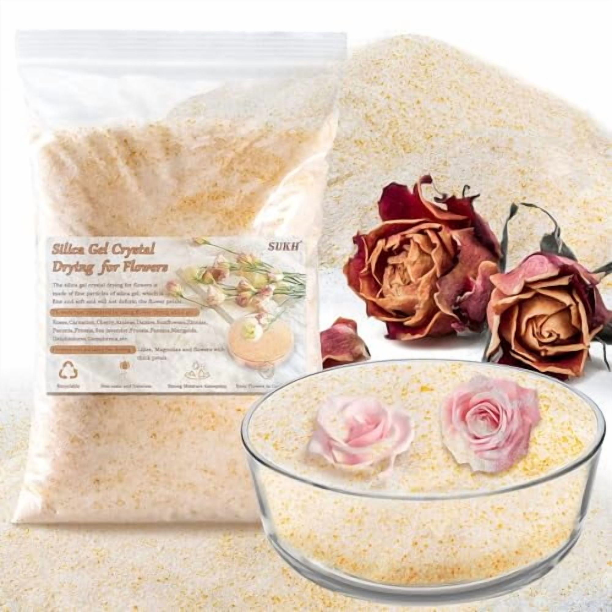 Silica Gel Flower Drying - Flower Drying 0.9 LBS Color Indicating ...