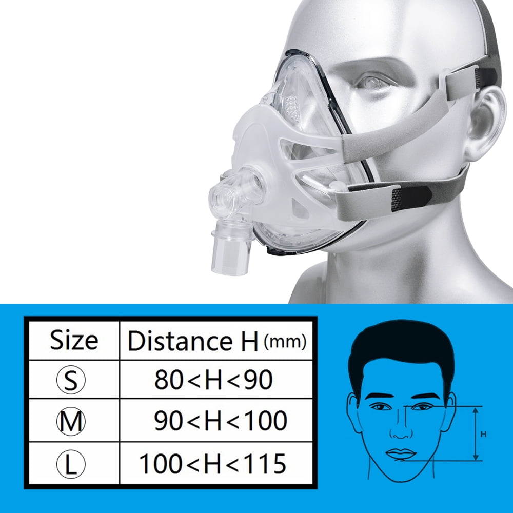 Silica Gel Full Face Mask CPAP Mask for Anti Snoring and Sleep