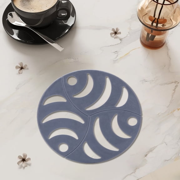 Silica Gel Insulated Cup Mats, Flexible Heat-Resistant Non-Slip Kitchen Mats, Ideal for Protecting Surfaces from Hot Kitchen Utensils, Easy to Clean