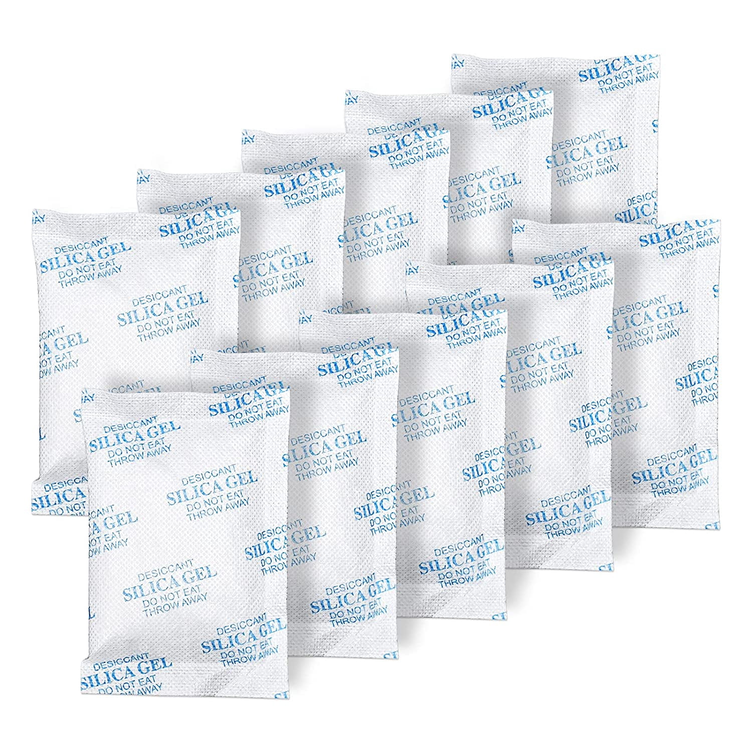 Silica Gel Packets, 20 Gram 80 Packs Food Safe Moisture Absorbers, Desiccant for Storage, Reusable Foods, Storage Bins, 3D Filaments, Electronics, Safes