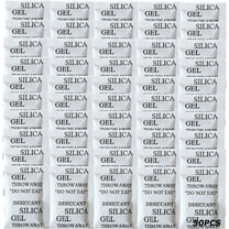 Silica Gel Packets, 50PCS 5 Gram Transparent Desiccant Packs for Storage, Moisture Absorbers for Control Absorbing, Desiccant Dehumidifiers Bags for Electronics,Clothes Shoes,Jewelry,Spices