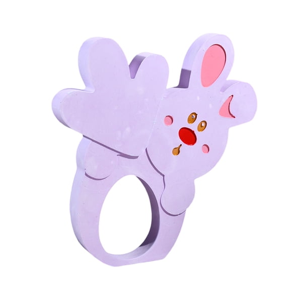 Silica Gel Pull Radish Rabbit Easter Rabbit Silica Gel Casting Rabbit Silica Gel Casting Silicone Rabbit Candle Turner for Tumblers Small Letters for Resin Small Glass Flowers for Crafting Candle Lot