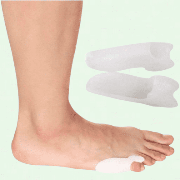 Silica Gel Small Toe Bunion Relief Separator | Tailor's Bunion Corrector | Pinky Toe Alignment | Bunionette Pad | Corns Callus Relief Wrap | UNISEX