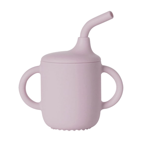 Silica Gel Toddlers Sippy Cups With Straw And Handles Non Spill Sealing Baby Straw Cup Removable Baby Training Cup Toddler Drinking Cup