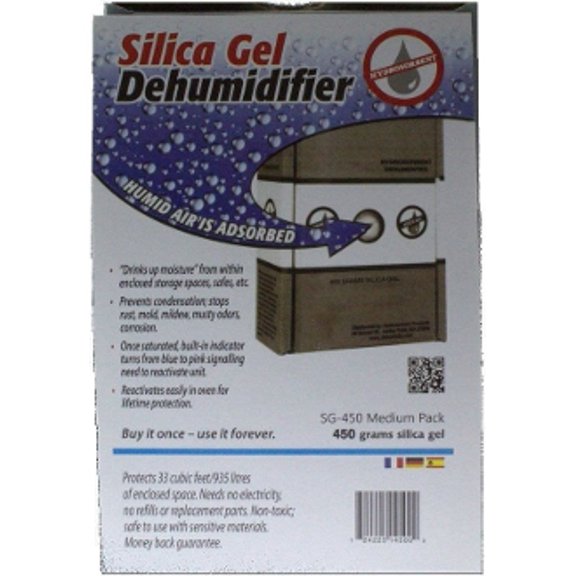 450 Gram Silica Gel Unit-Dessicant,4.5x2x7"