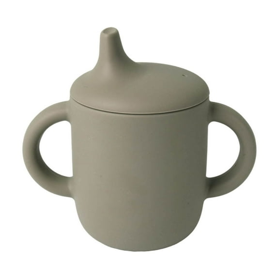 Silica Gel Water Cup for Infants, Duckbilled Learning Cup, Leak-Proof and Drop-Resistant Drinking Cup for Babies, Soft and Safe Tableware for Children