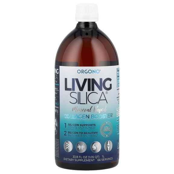 Silicium Laboratories Orgono Living Silica, Collagen Booster, 22.5 mg, 33.8 fl oz (1 L)