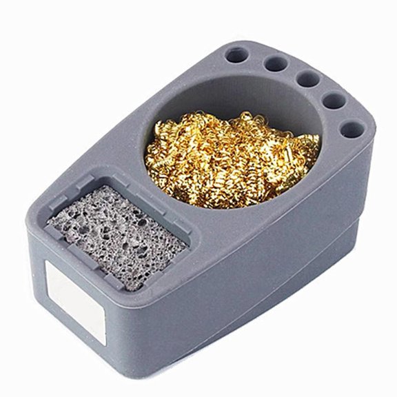 Silico Solder Dross Box Holder Desoldering Tin Remover Cleaning Ball Filter Tool For Effectively Cleans Soldering Tips & Removes
