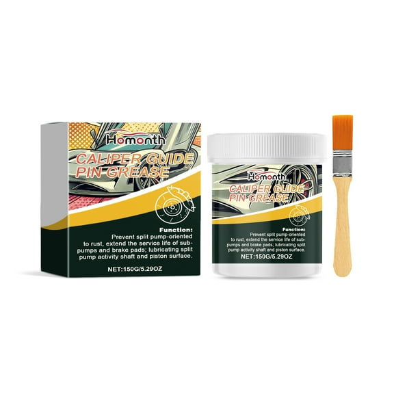 Silicon-Based Brake Caliper Grease, Reduces Friction, Extends Brake Life, 150g