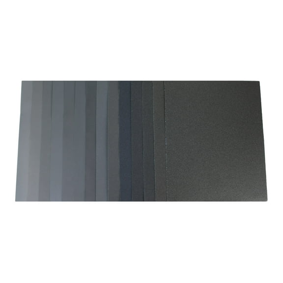 Silicon Carbide Sandpaper - Wet/Dry Electrocoated - 9" x 11" - Grit: 120 - (25 PACK)