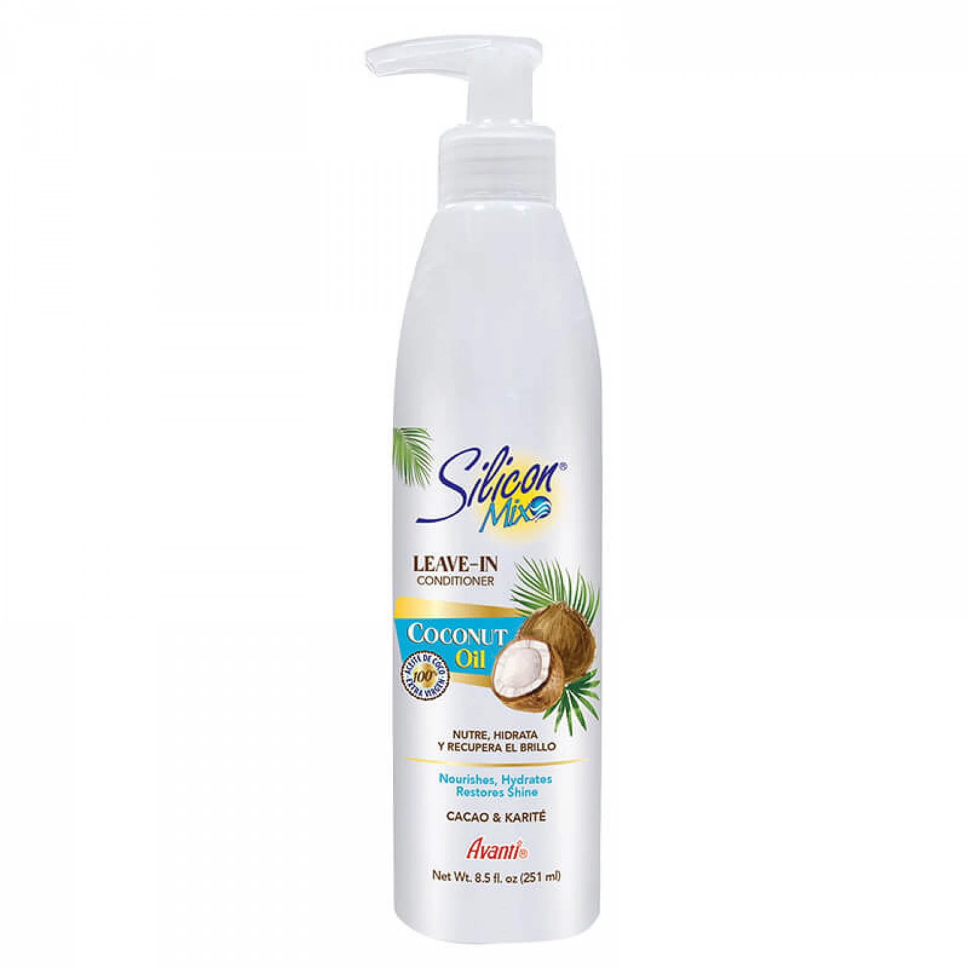 Silicon Mix Coconut Oil Leave In Conditioner, 8 oz, Pack of 2 - Walmart.com
