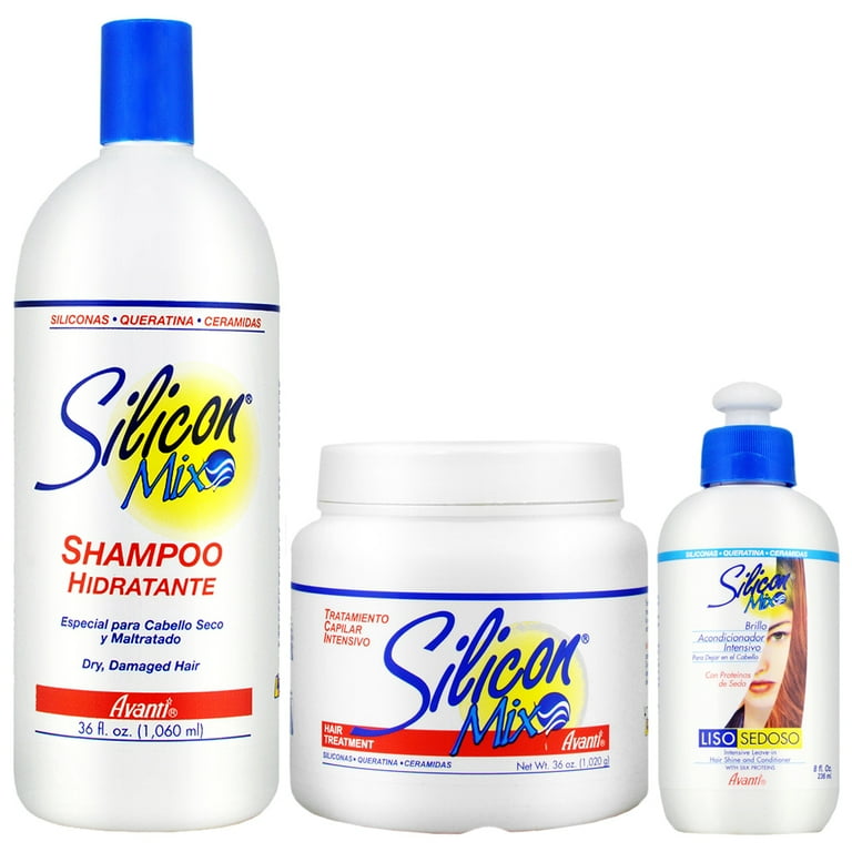 Silicon Mix Intensive Shampoo 36oz Treatment 36oz Leave in 8oz