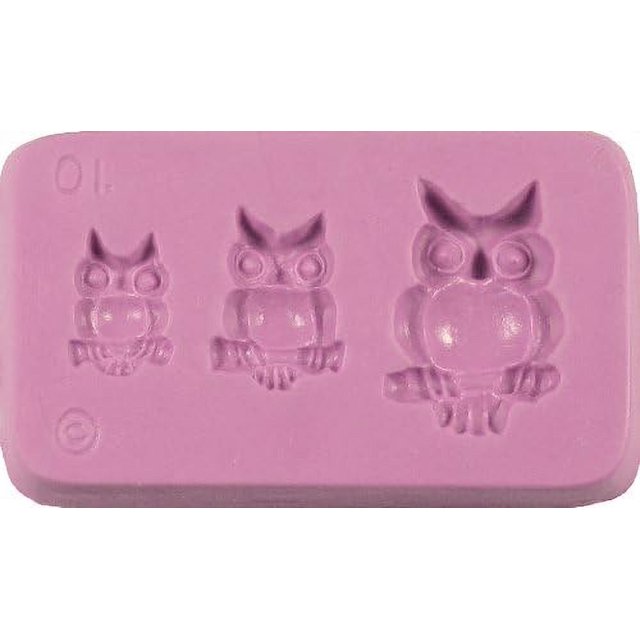 Silicon Mold, Front Profile Owl" Mold