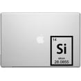 thumbnail image 1 of Silicon Periodic Element Science Macbook Car Tablet Art - Black Vinyl Decal for 13" Macbook, 1 of 1