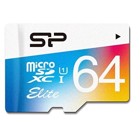 Silicon Power 64GB MicroSDHC UHS-1 Memory Card Adapter (SP064GBSTXBU1V20AI)