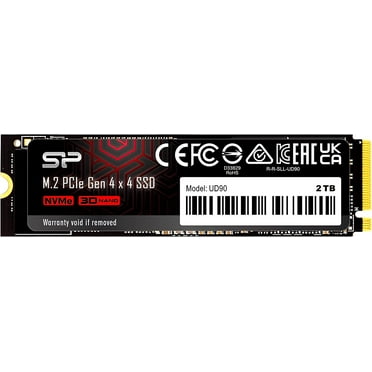 Silicon Power SP02KGBP44UD9005 2TB UD90 NVMe 4.0 Gen4 PCIe M.2 SSD R/W up to 5,000/4,800 MB/s