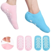 Silicon Socks Heel for Crack Spa Gel Socks for Women and Men, Feet Protector Crack Heel Repair Socks with Moisturizing Natural Oil and Vitamin E - Repair Dry Cracked Feet and Soften Skin