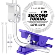 Silicon Tubing,Food Grade Silicon Tubing,aquarium tubing,drip irrigation tubing,High Temp Pure Silicone Hose Tube for Home Brewing Winemaking3/16 x5/16 --5x8mm--10feet