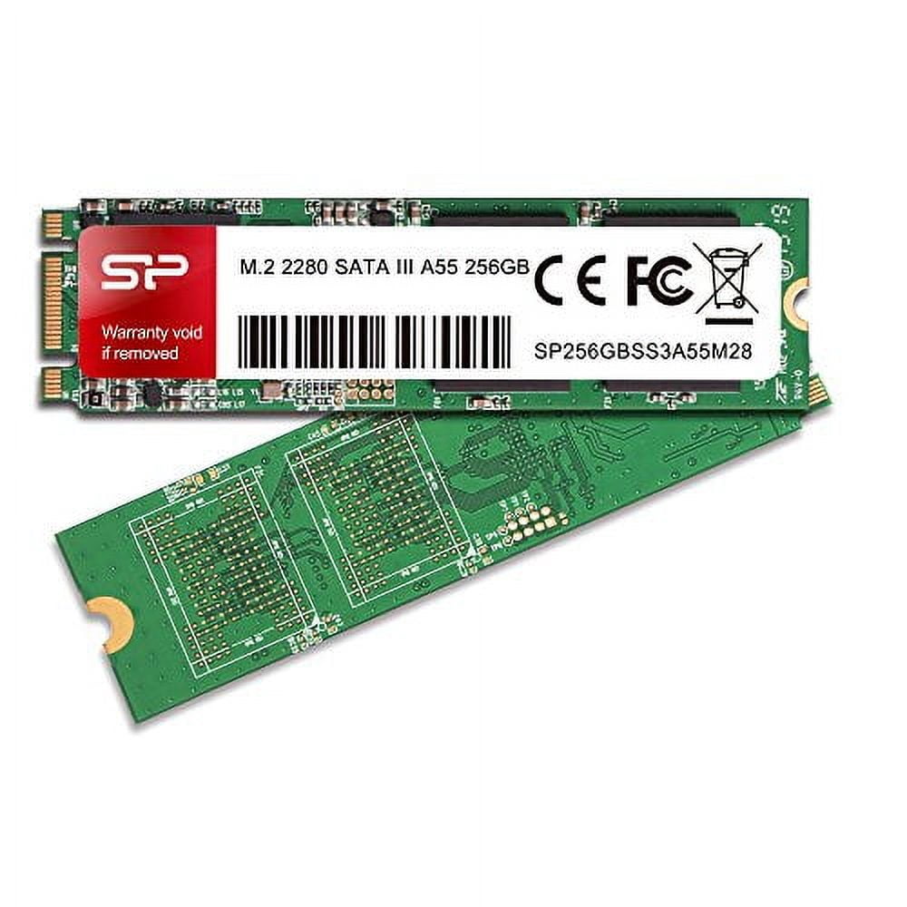 Silicon power SSD M.2 2280 3D TLC NAND adoption 256GB SATA III 6Gbps A55 series SP256GBSS3A55M28