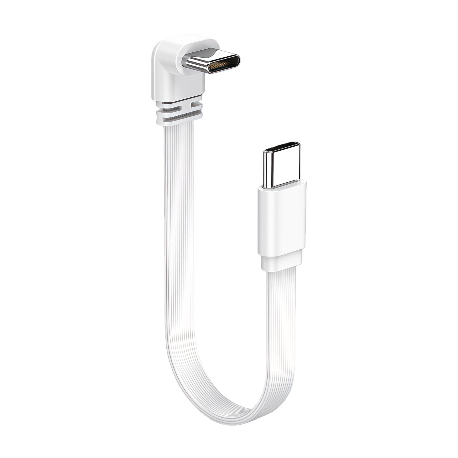 Silicone 10/20/50cm 90 Degree Elbow Short Type C to USB C Cable Fast ...