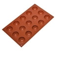 Silicone 15 Cavity Half Mould DIY Chocolate Cupcake Cake Baking