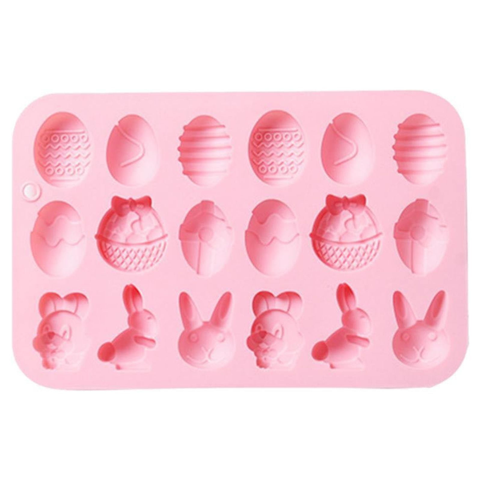 Silicone 18 Easter Egg Rabbit Chocolate Molds Ice Molds Easter Festival