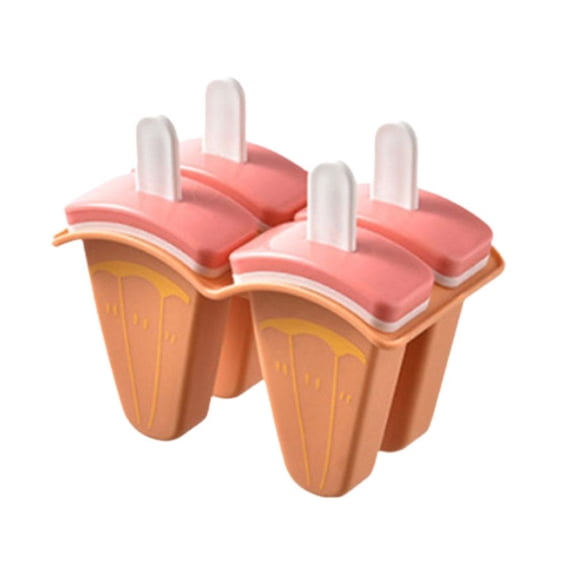 Silicone 4/6 Cavity Popsicle Ice Lolly Mould – Easy to Cream Mould Remove