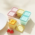 thumbnail image 1 of Silicone 6 Compartments Food Box, Freezer Snack Box With Lid, Ice Compartment Mould, Food Grade, Leakproof, Microwave Safe, Multi-functional for Baby Food Ice Cubes, 1 of 6