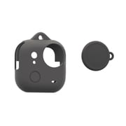 Silicone Action Camera Case for Insta360 Go Ultra, 360  Shockproof Protector with Integrated Lens Cap Black