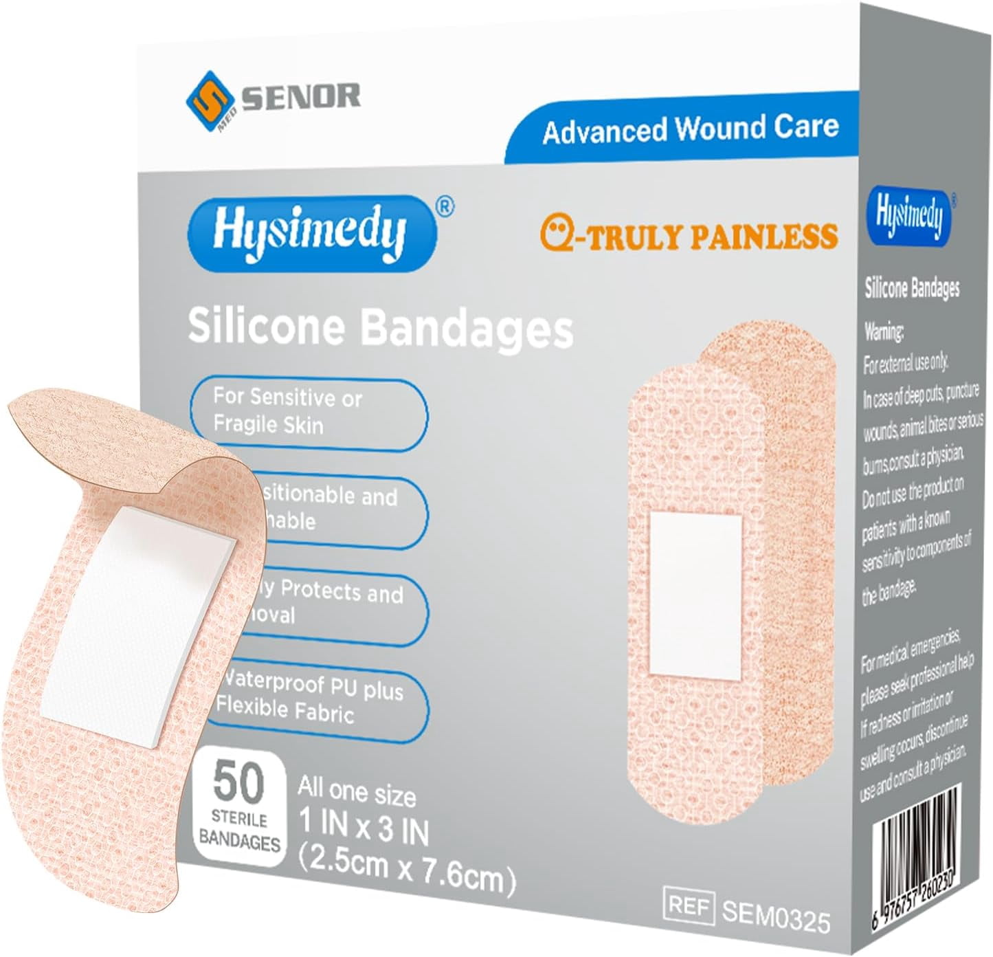 Silicone Adhesive Bandages Small Sizes for Sensitive Fragile Skin 1