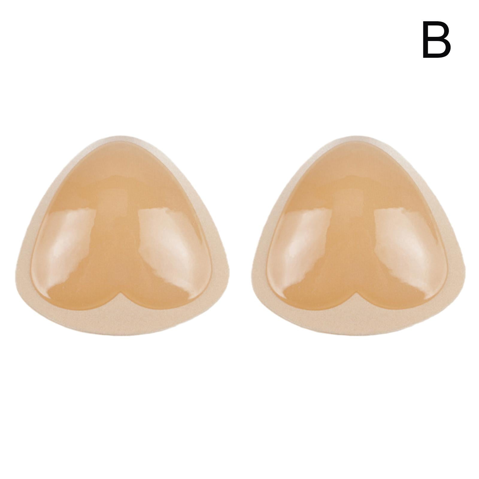Silicone Adhesive Bra Pads Breast Inserts Removable Triangle Push