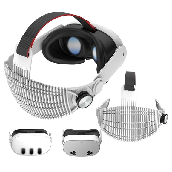 Silicone Adjustable Head Strap Compatible with Meta Quest 3 / Quest 3S/3S Xbox Edition – Lightweight VR Accessory for Comfortable Pressure Relief, Breathable & Recline-Friendly Design