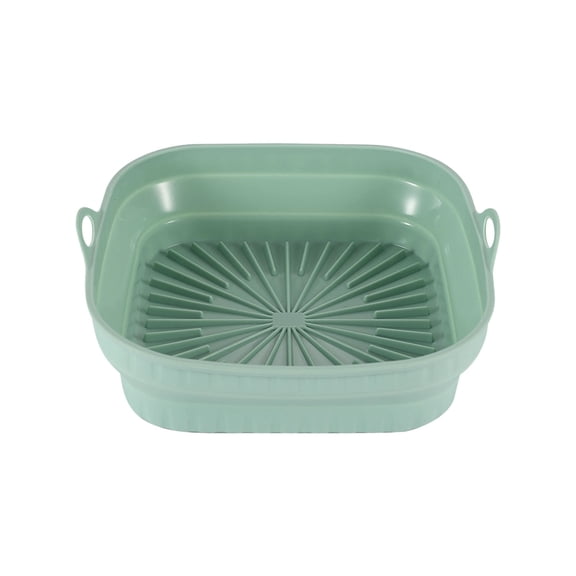 Silicone Air Fryer Baking Pan 8.5 Inch | Food-Grade Foldable Square Frying Pan | Nonstick Heat-Resistant Up to 464°F | Dishwasher Safe Reusable Bakeware for Oven, Steamer, Instant Pot, Microwave