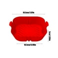 thumbnail image 1 of Silicone Air Fryer Liners - Heat Tolerant Flexible Baking Pan For Air Fryers And Ovens Nonstick Easy To Clean Kitchen Accessory, 1 of 6