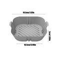 thumbnail image 1 of Silicone Air Fryer Liners - Heat Tolerant Flexible Baking Pan For Air Fryers And Ovens Nonstick Easy To Clean Kitchen Accessory, 1 of 6