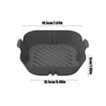 thumbnail image 1 of Silicone Air Fryer Liners - Heat Tolerant Flexible Baking Pan For Air Fryers And Ovens Nonstick Easy To Clean Kitchen Accessory, 1 of 6