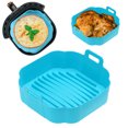 thumbnail image 1 of Silicone Air Fryer Liners Pot Square Baking Basket Oven Non-Stick.Accessories, 1 of 13