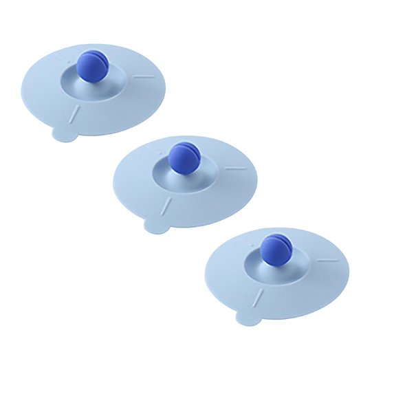 Silicone Airtight Seal Cup Lids Drink Covers with Spoon Holder,3 Pcs Colored Universal Cup Lids,Reusable Mug Cover,Food Grade Dust-proof Airtight Seal Lids for Mugs Tea Cups Coffee Cup