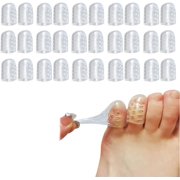 Silicone Anti-Friction Toe Protector, Silicone Breathable Toe Covers, Silicone Anti-Friction Little Toe Protector, Hammer Toe Corrector for Women (30Pcs)