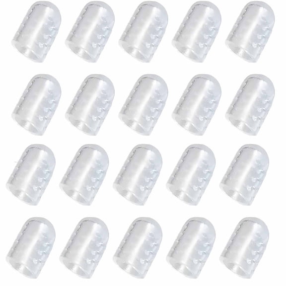 Silicone Anti-Friction Toe Protector - Gel Toe Covers Breathable for Pain Relief, Corns, Blisters, Ingrown Toenails (20 Pack)