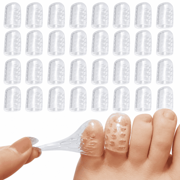 10 Pack Silicone Gel Toe Protectors for Corns Blisters Pain Relief