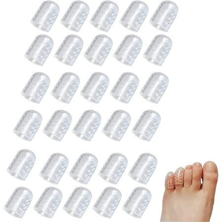 Silicone Anti-Friction ToeProtector,SiliconeToeProtectors,Silicone Anti-Friction Toe Protector, Silicone Toe Protectors Women (30pcs)