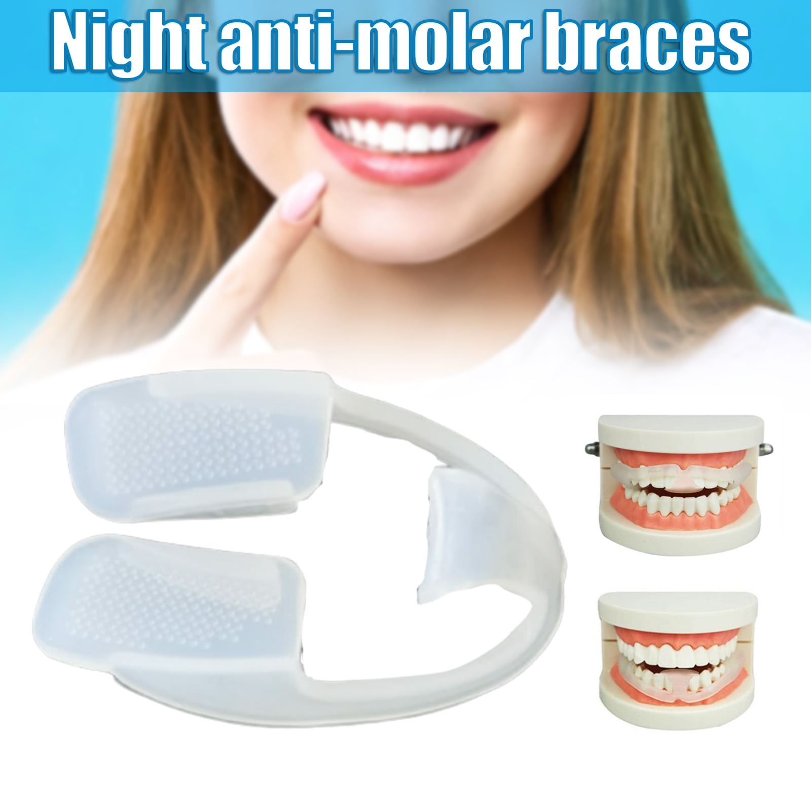Silicone AntiMolar Braces Sleeping Teeth Protector Mouth Guard to