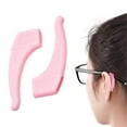 thumbnail image 1 of Silicone Anti-Slip Ear Lock 1 Pairs for Adults Kids Glasses Eyeglasses Accessories Ear Grips Temple Hooks (Pink,2Pcs), 1 of 5